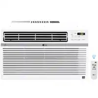 LG - 800 Sq. Ft. 15,000 BTU Smart Window Air Conditioner - White - Front_Zoom