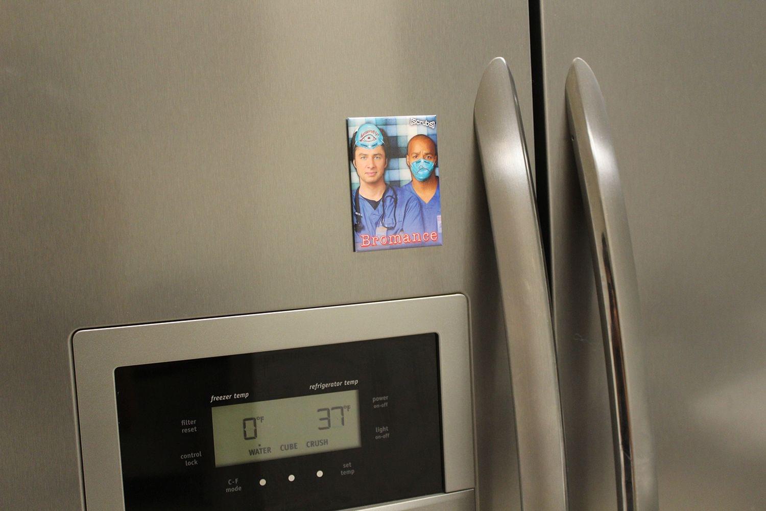(Scrubs) Bromance refrigerator temp freezer temp filter reset 0 TE CUBE CRUSH control WATER lock set temp C-F mode power on-off light on-off