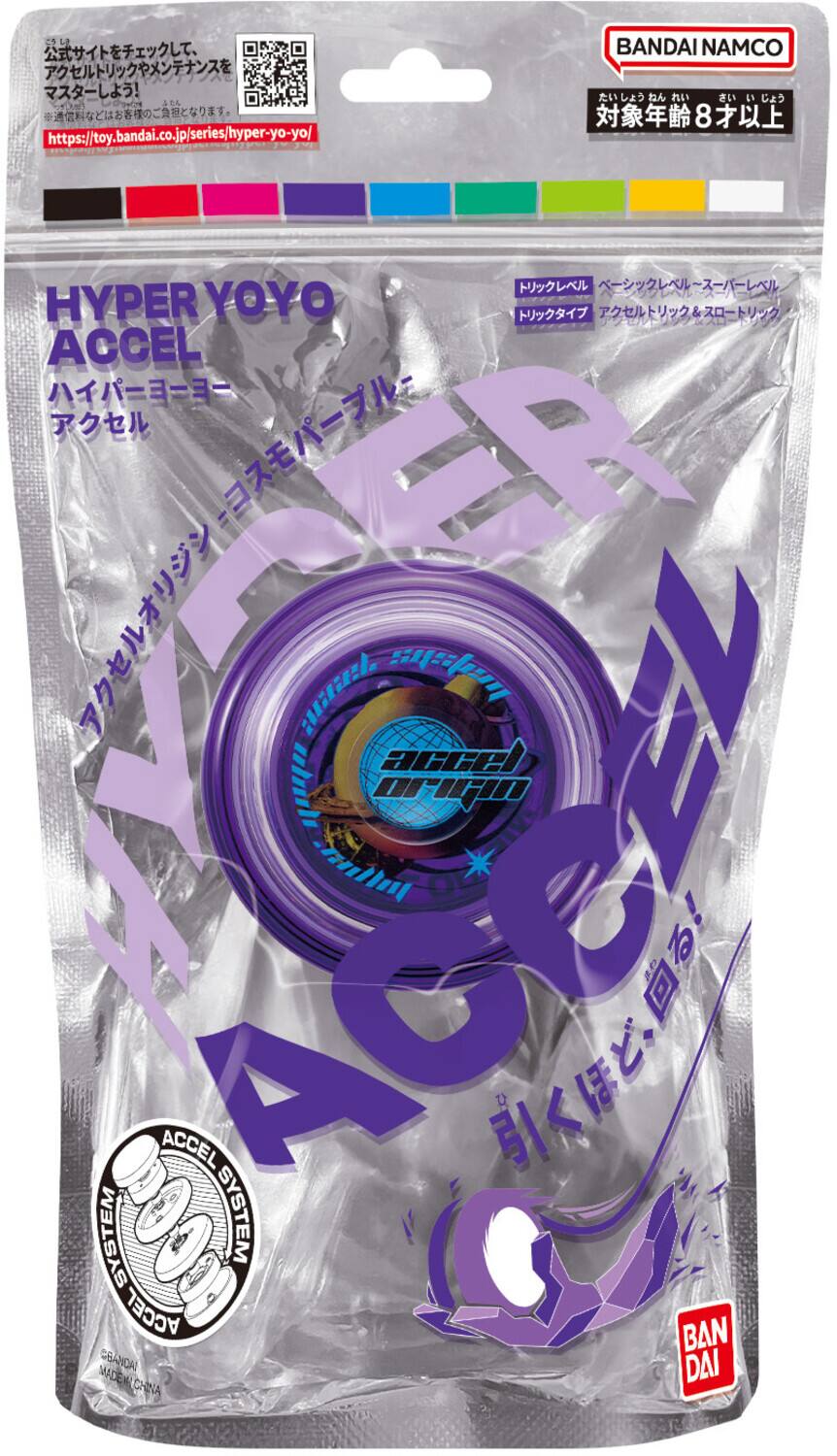 BANDAI NAMCO  
270S  
8  
https://toy.bandai.co.jp/series/hyper-yo-yo/  
HYPER YOYO  
ACCEL  
ER  
ROEA  
ACCEL I RE  
acCeI Are H.  
ACCEL SYSTEM  
SYSTEM  
ACCEL  
BAN  
GANDA  
DAI  
MADE  
MACHINA  
MADE  
CHINA