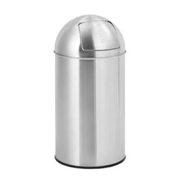 GARVEE - Heavy Duty Commercial/Kitchen Trash Can, 50L Fingerprint-Proof, Stainless Steel Garbage Can - Silver