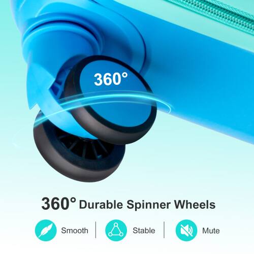 360° Durable Spinner Wheels  
Smooth  
Stable  
Mute