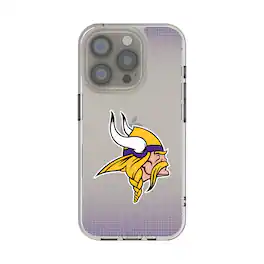 Keyscaper - NFL - Minnesota Vikings Linen Logo iPhone Clear Case - 16e - Multicolor