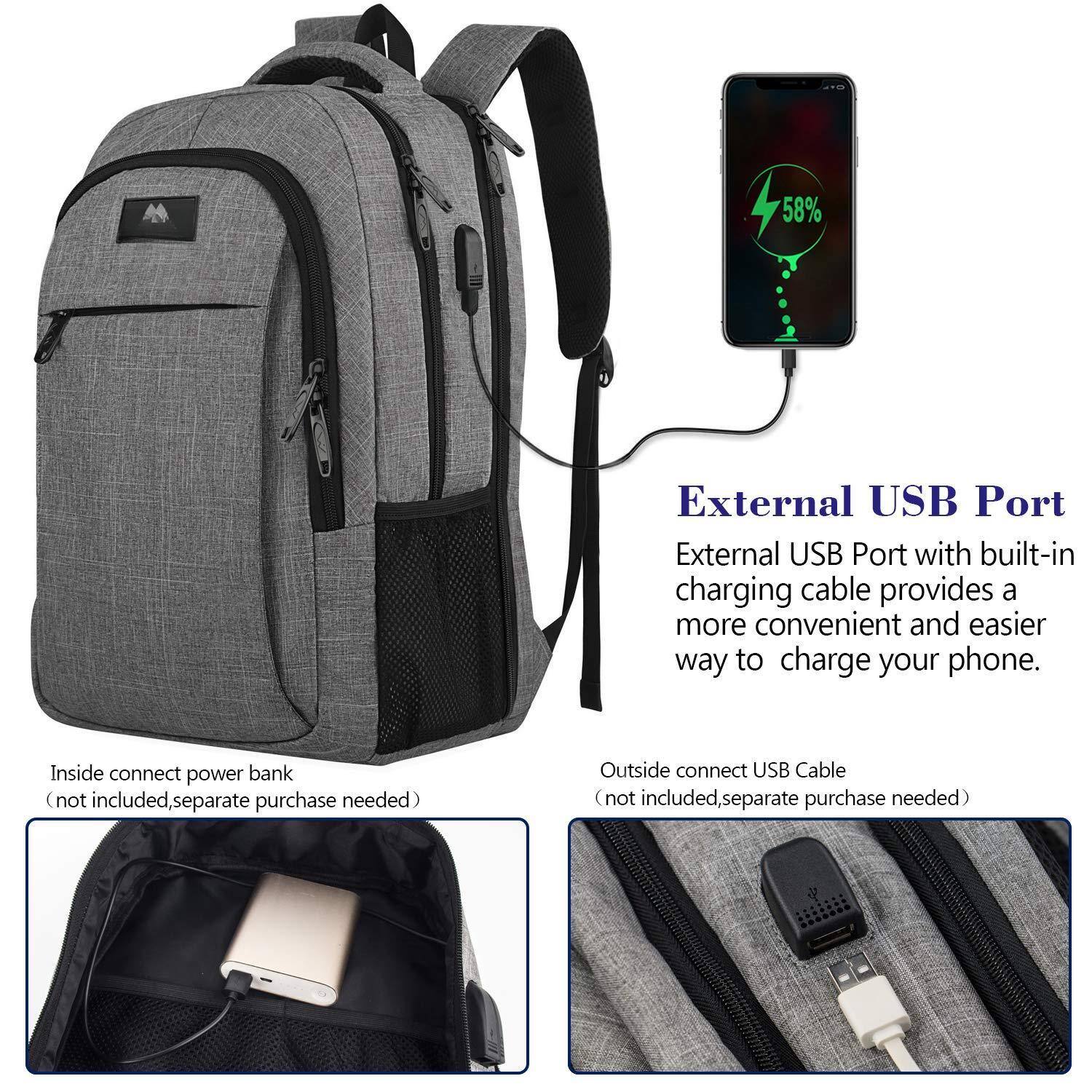 External USB Port

External USB Port with built-in charging cable provides a more convenient and easier way to charge your phone.

Inside connect power bank (not included, separate purchase needed)

Outside connect USB Cable (not included, separate purchase needed)
