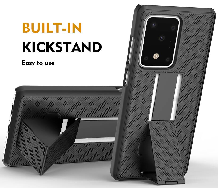BUILT-IN KICKSTAND  
Easy to use