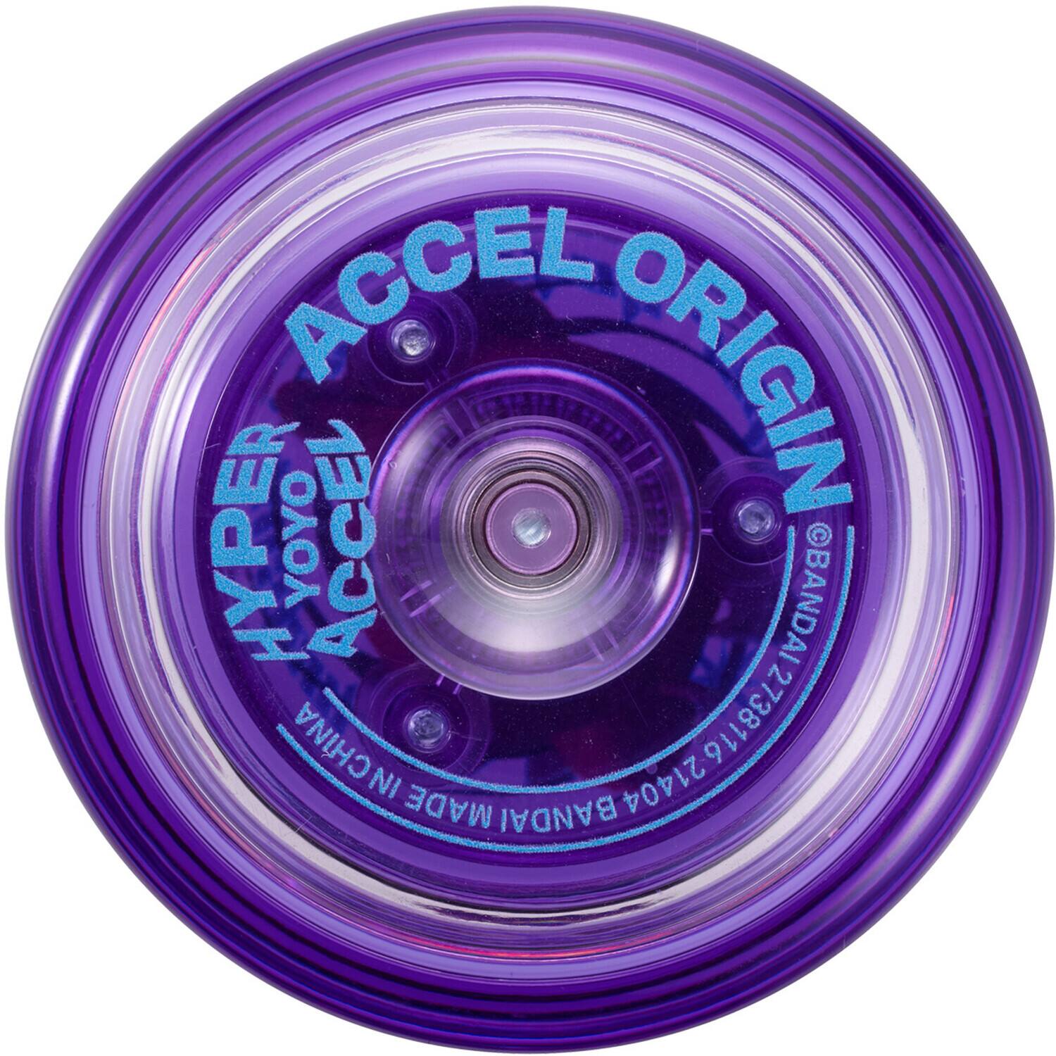 The corrected text is:

ACCEL ORIGIN HYPER YOYO
BANDAI MADE IN CHINA
BANDAI @BANDAI273811621404 21404 2738116