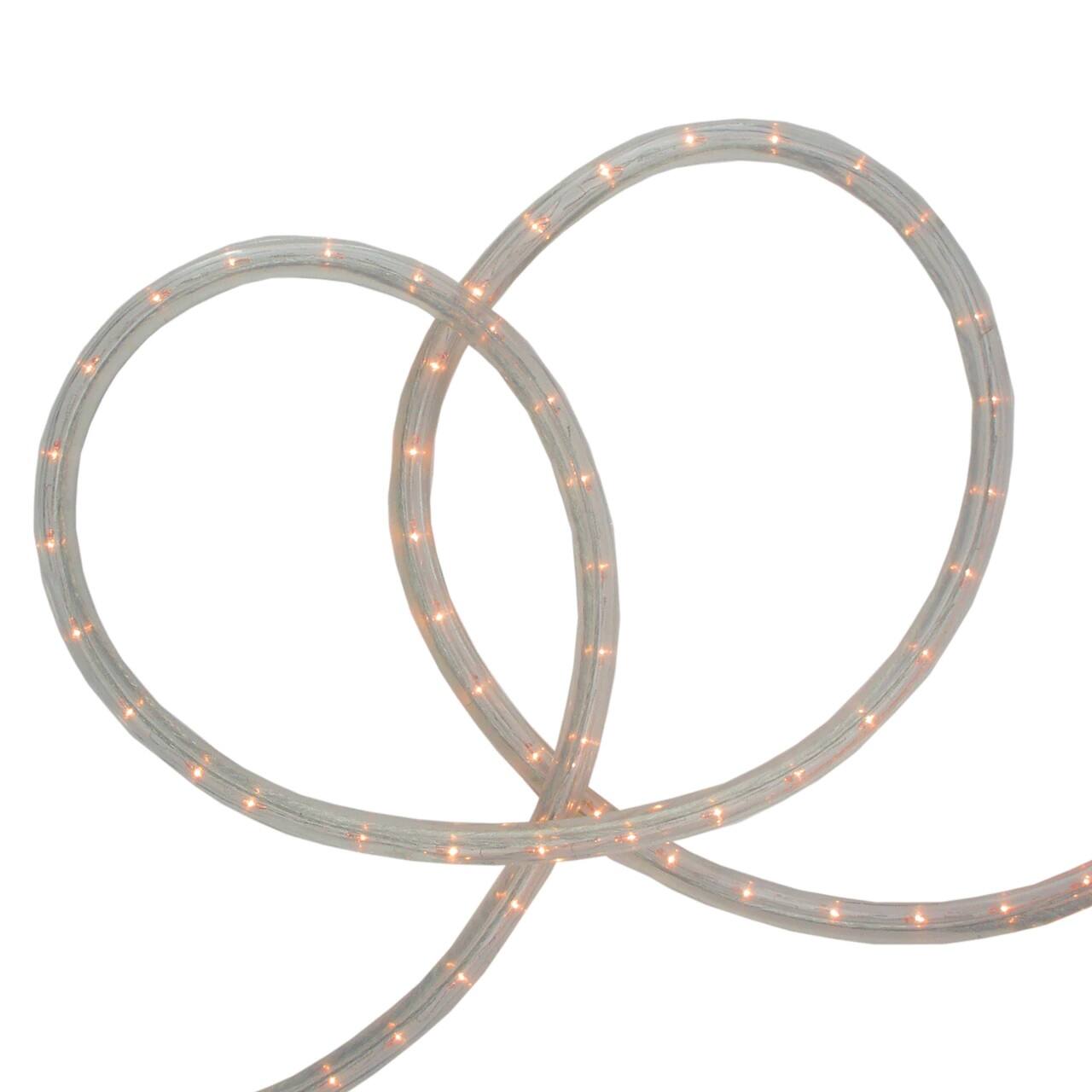 Alt View 1. Northlight - Flexible LED Outdoor Christmas Rope Light - Warm White - 100' Clear Wire - White.