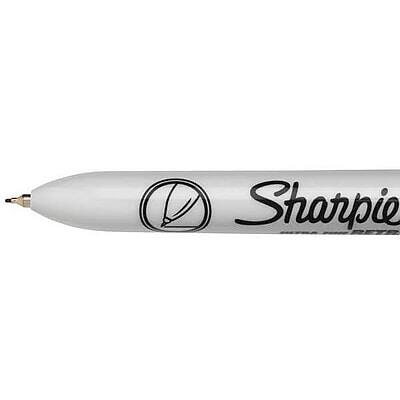 Alt View 3. Sharpie - Retractable Permanent Markers, Ultra Fine Tip, 3/Pack - Black.
