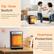 Alt View 2. OSTBA - 1500W Ceramic Space Heater with ECO, 70° Oscillation, Remote & 24H Timer. Safe, Quiet for Bedroom & Office - Black.