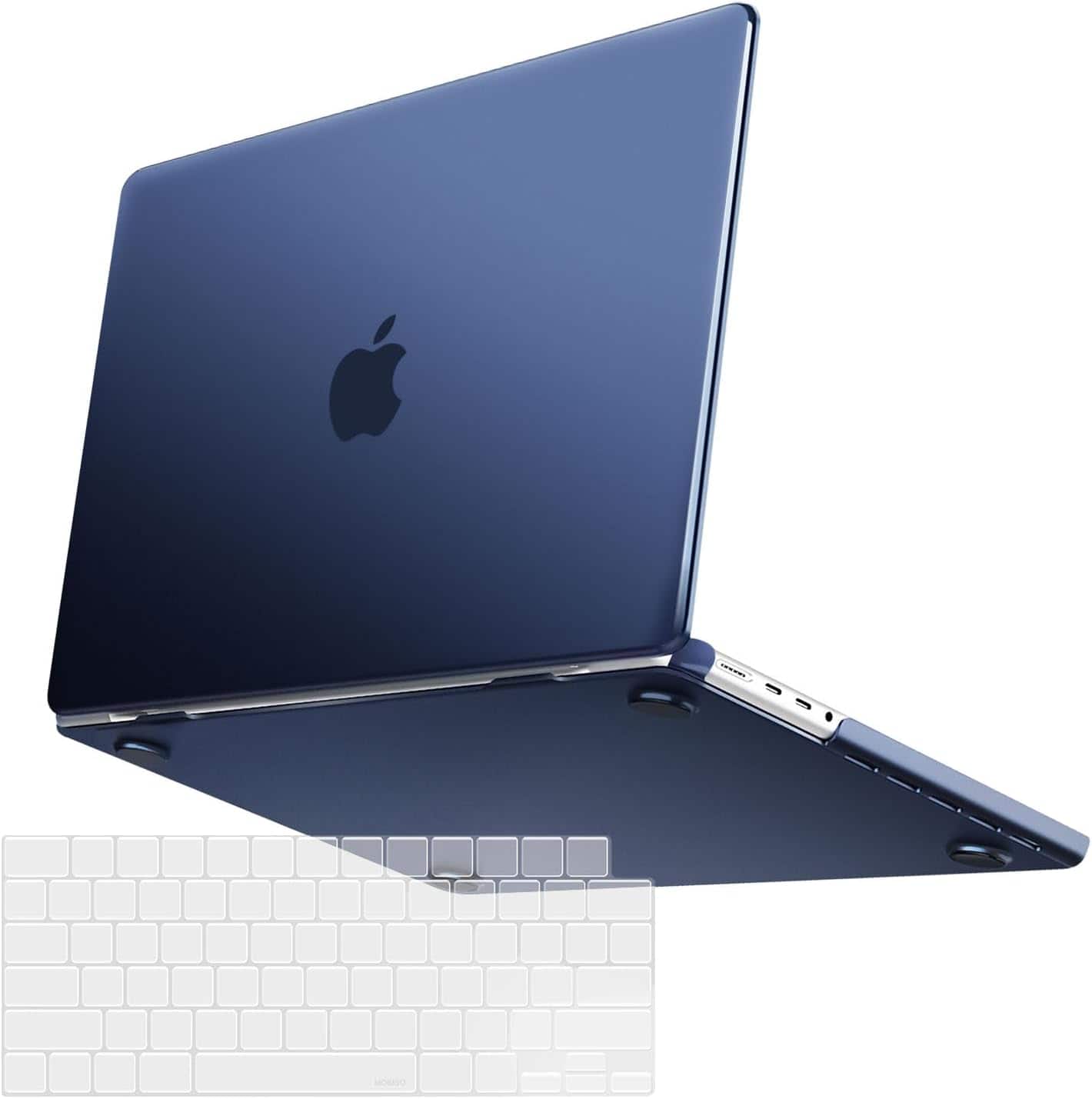 mosiso - Hard shell case and keyboard cover for 16-inch MacBook Pro M5 M4 M3 M2 M1 A3429 A3428 A3403 A3186 A2991 A2780 A2485 - Midnight Blue