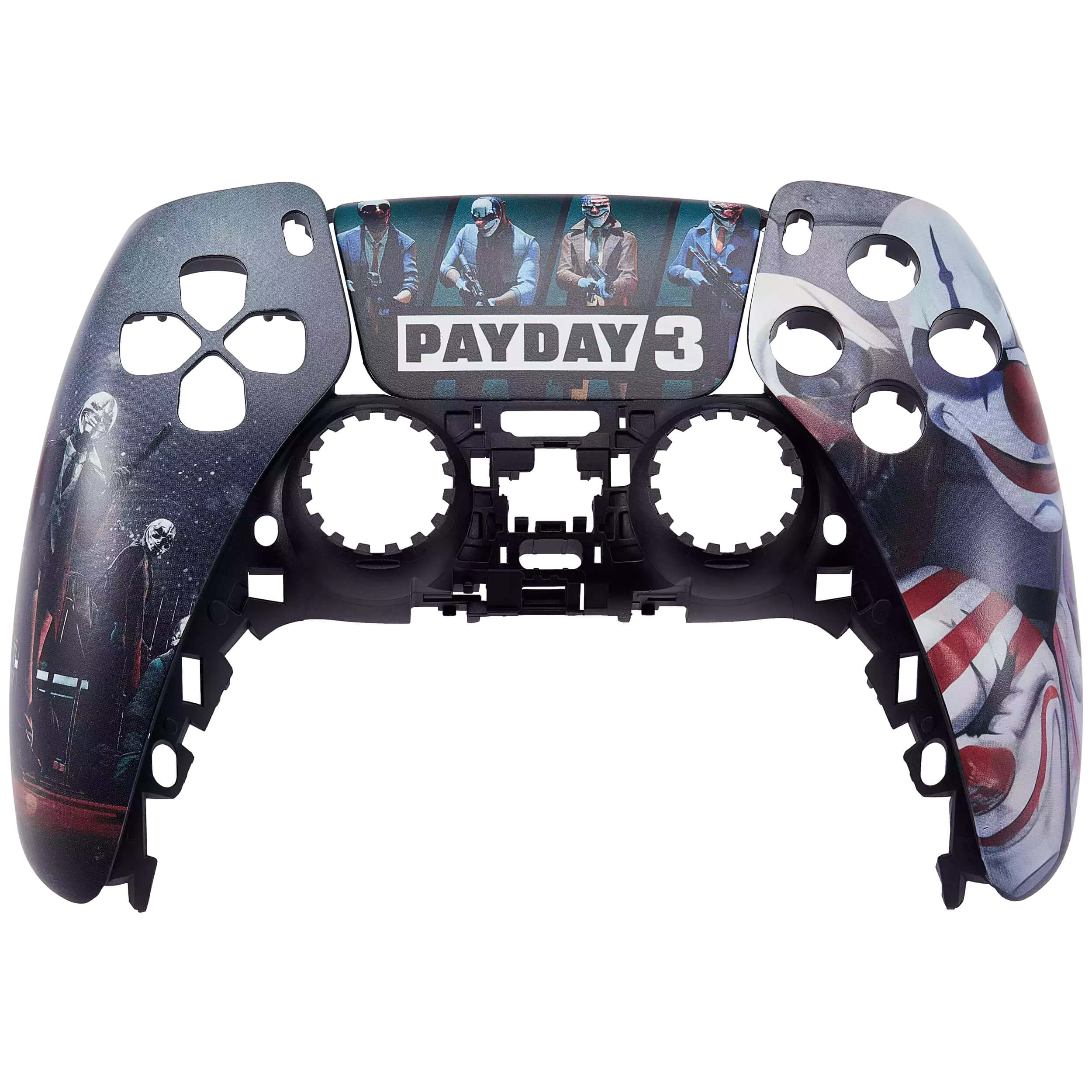 Front. MobileSentrix - PAYDAY 3 - PlayStation 5 PS5 Compatible Controller Top Faceplate.