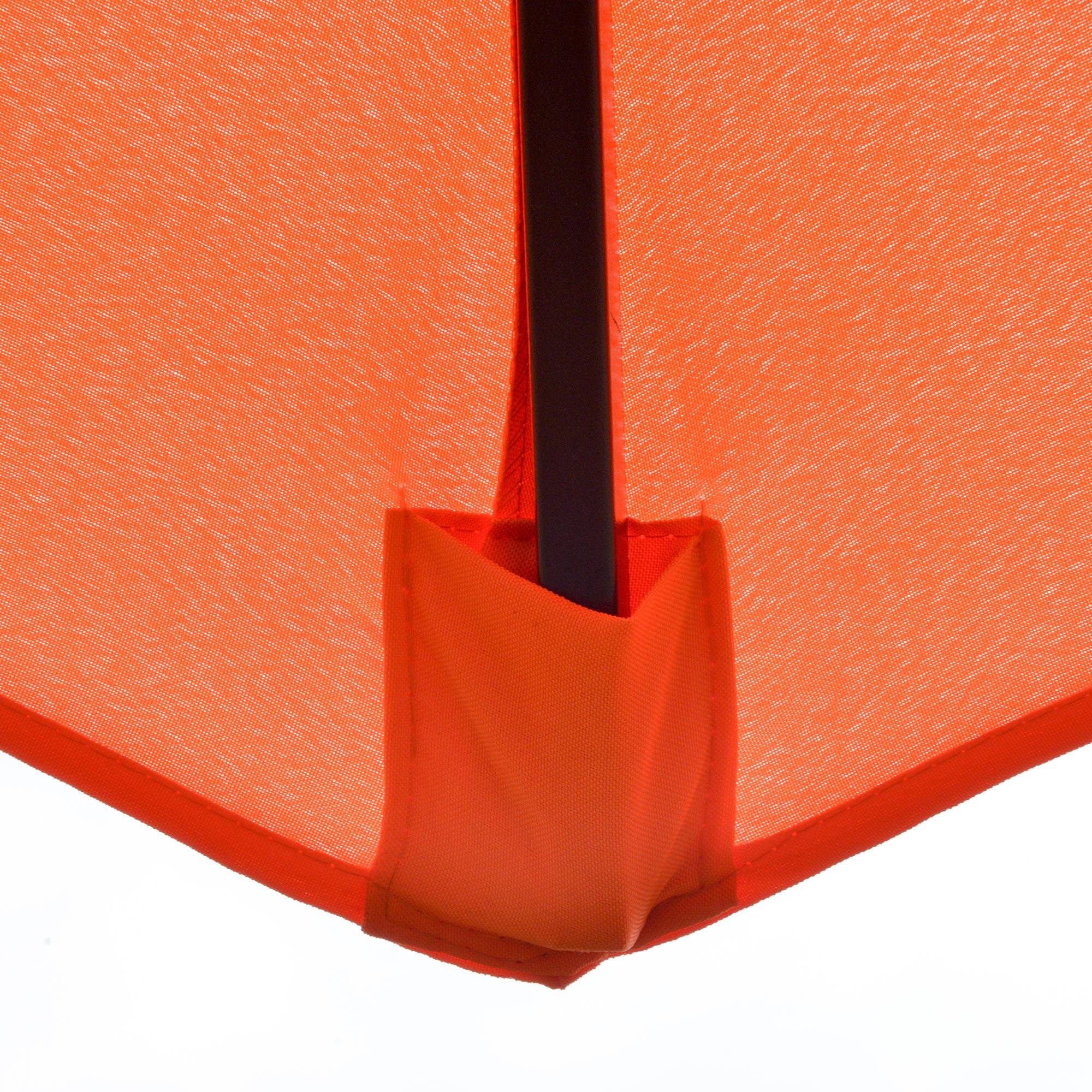 Alt View 5. Outsunny - 9FT 3 Tiers Patio Umbrella Outdoor Market Umbrella with Crank, Push Button Tilt for Deck, Backyard and Lawn - Orange.