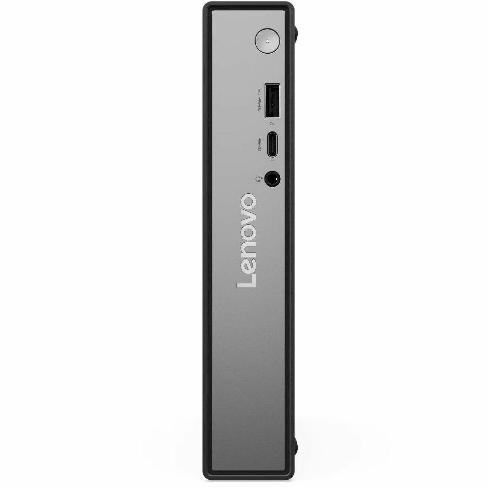 Alt View 4. Lenovo - Lenovo ThinkCentre neo 50q QC 13C8000YUS Desktop Computer - Qualcomm Snapdragon X X1-26-100 - 16 GB - 256 GB SSD - Tiny - Black.