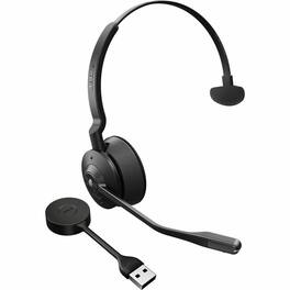 Jabra - Engage 55 UC Mono USB-A with Charging Stand, TAA Compliant, NA - Microsoft Teams Certification - Mono - Wireless - Black