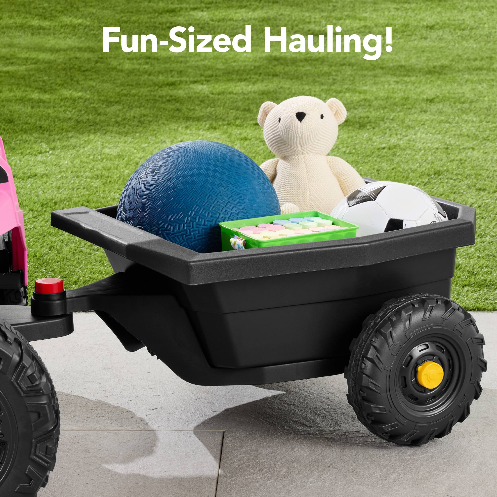 The text on the image is: "Fun-Sized Hauling!"