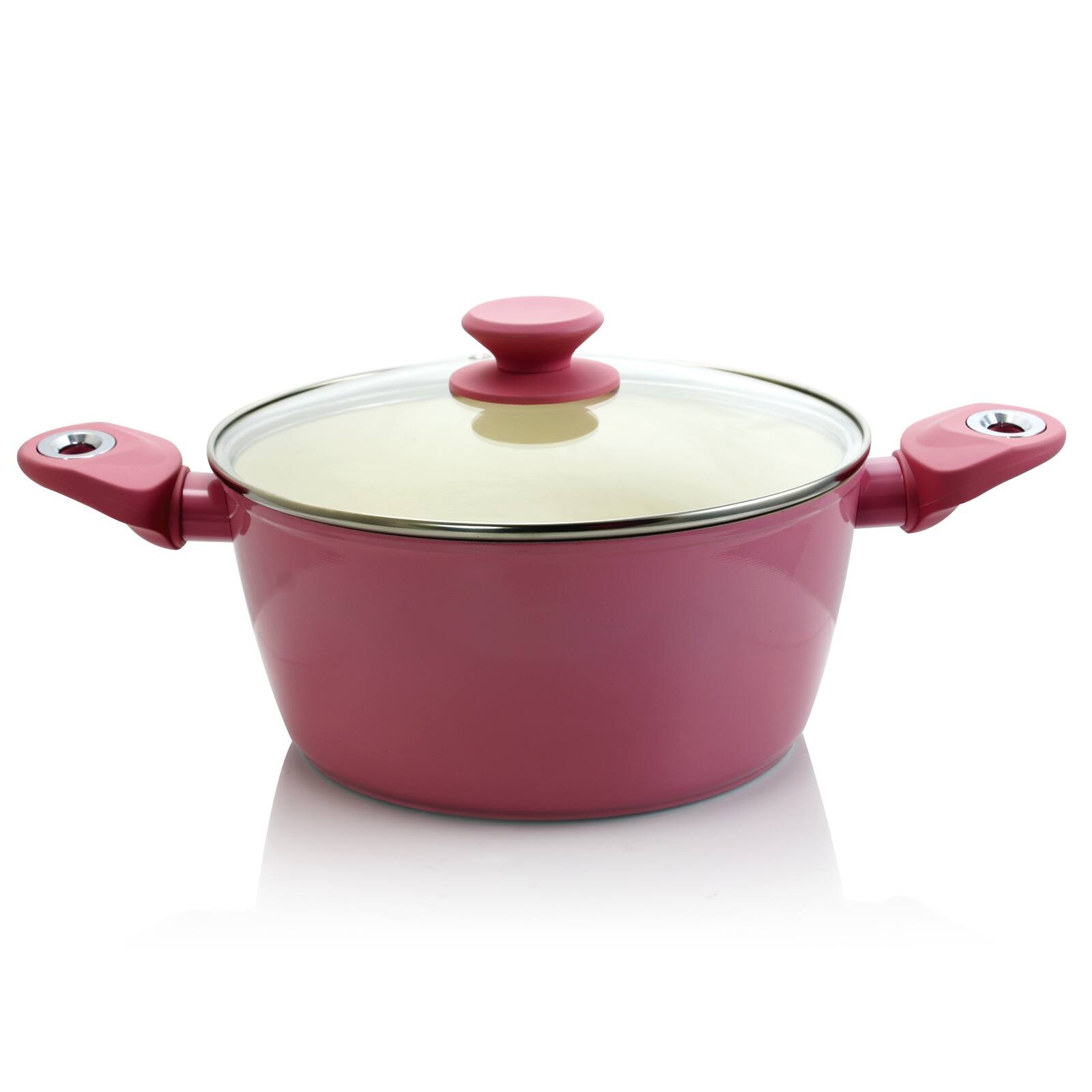 Alt View 7. Gibson - Gibson Home Plaza Café 7 Piece Aluminum Nonstick Cookware Set in Lavender - Lavender.