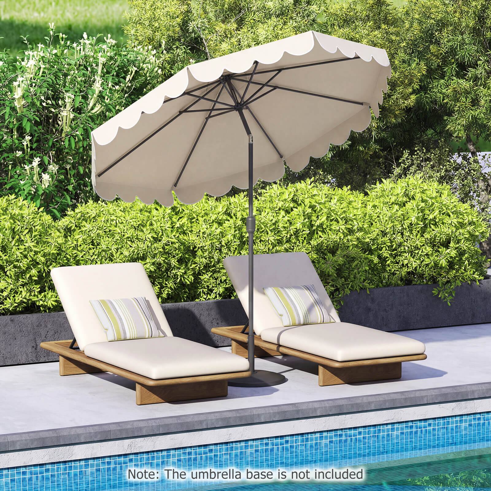 Note: The umbrella base is not included