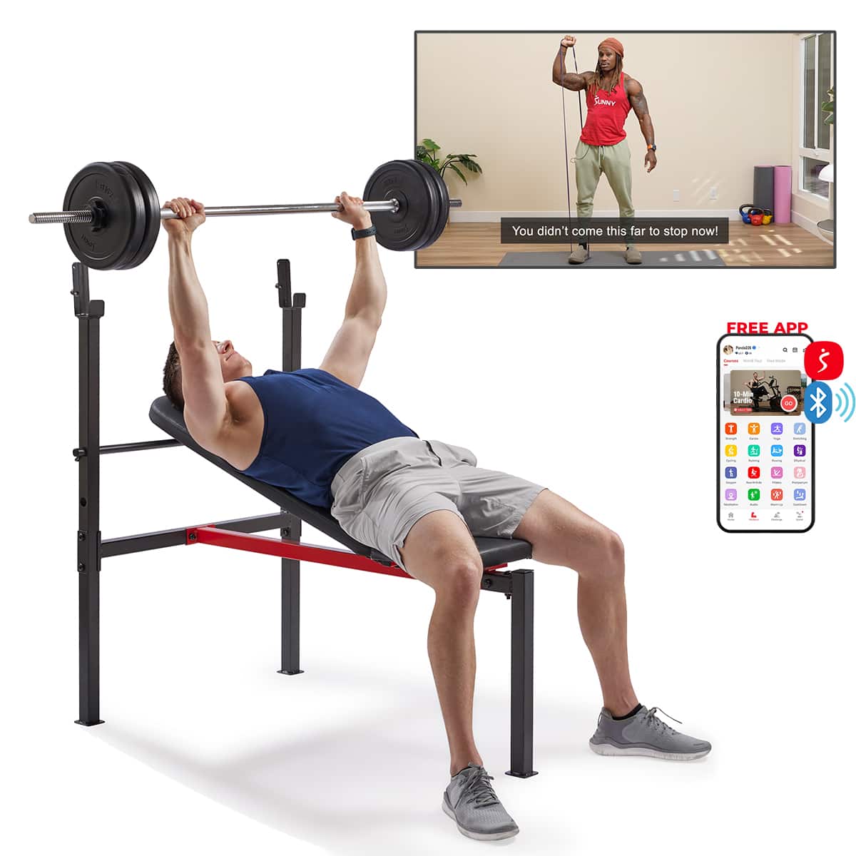 Sunny Health & Fitness - Adjustable Standard Incline Weight Bench - Black price history on PriceWatchPro