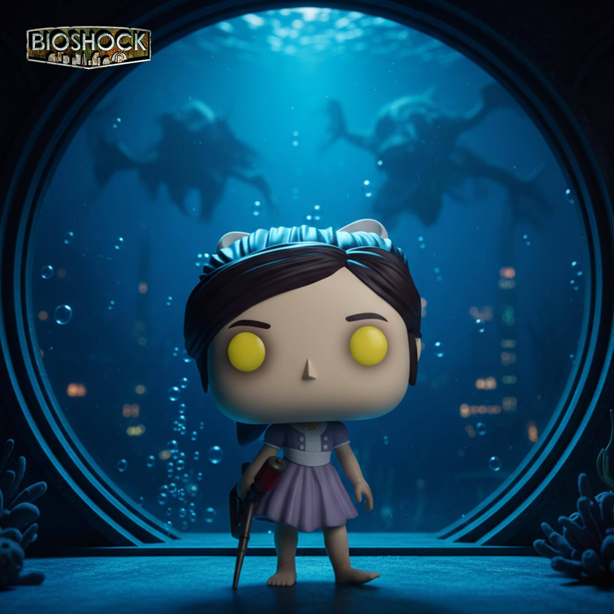 Alt View 2. Funko - Funko POP! Games: Bioshock - Little Sister with Syringe   - COLLECTIBLES - Multicolor.