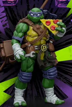 Front. Transformers - Donatello 1/18 Scale | Teenage Mutant Ninja Turtles | Joy Toy.