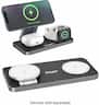 Energizer - 3-in-1 15W Magnetic MagSafe/Qi2 Compatible Fast 15W Charger, Charging Station/Stand for iPhone + AirPods + Apple Watch - Black