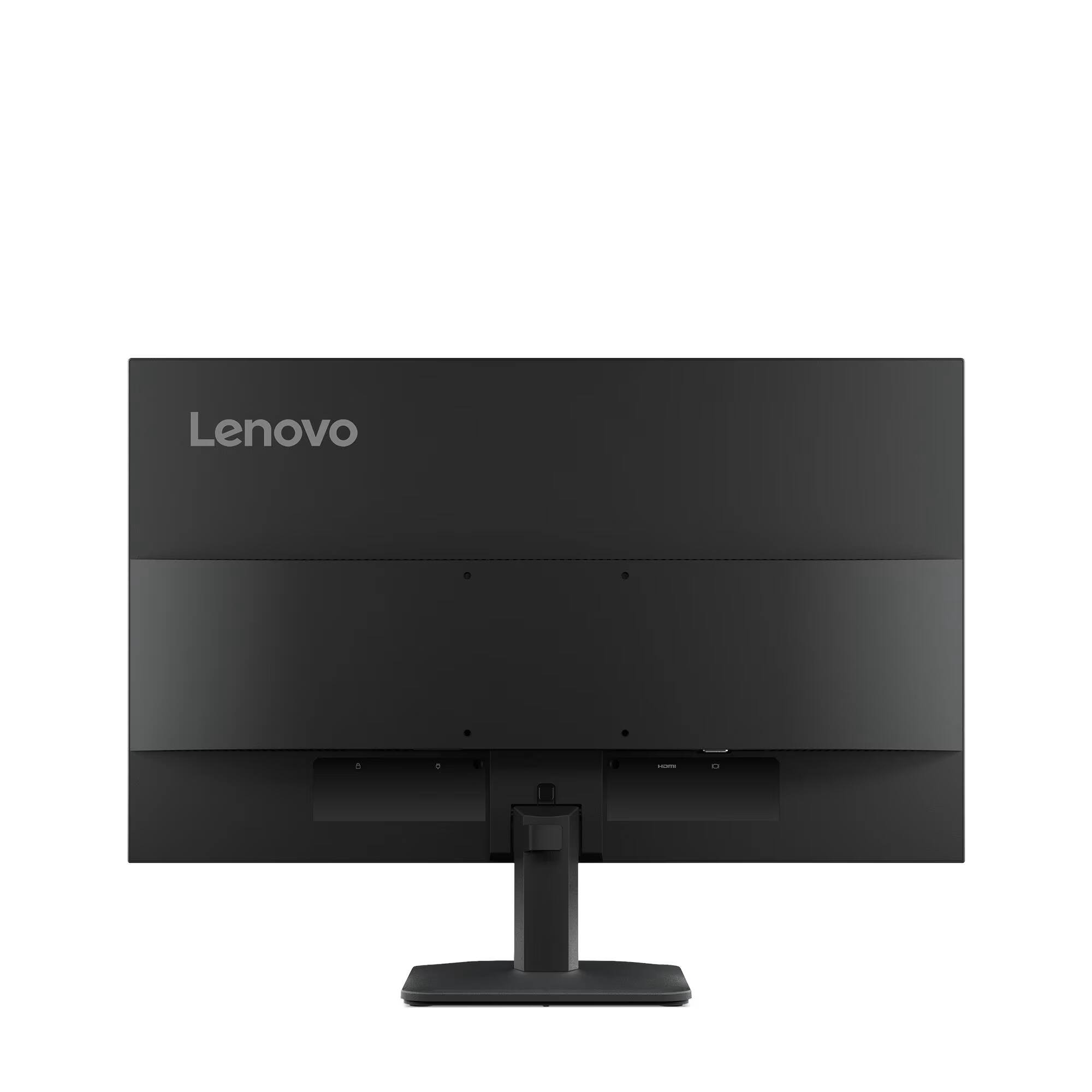 Back. Lenovo - ThinkVision 23.8" IPS LED FHD 100hz Monitor (HDMI, VGA) - Raven Black.