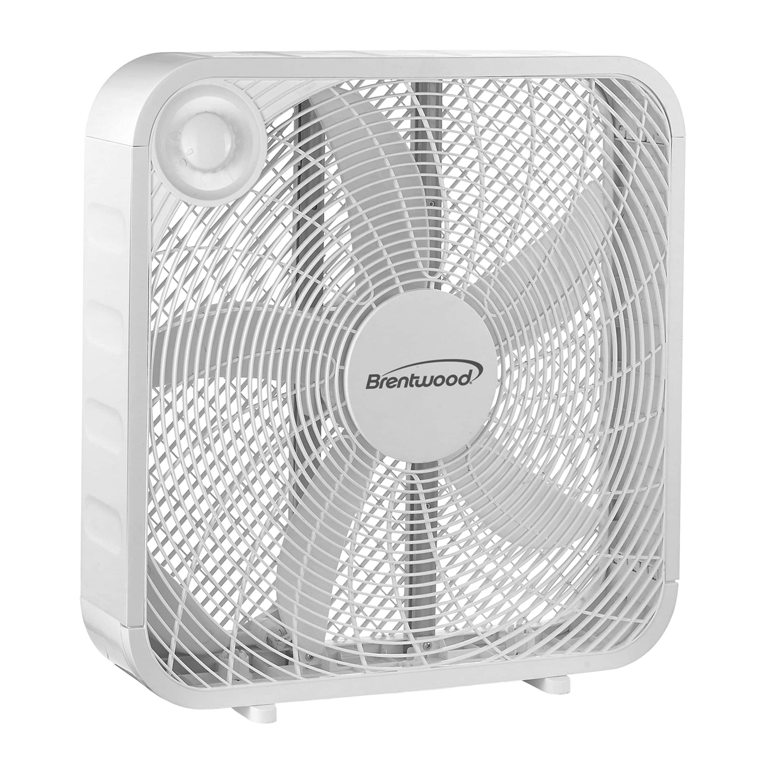 Front. Kool Zone - Kool Zone 20" Box Fan- White - White.