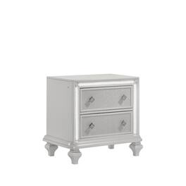 New Classic Furniture - Stardust Wood 2-Drawer Nightstand - White