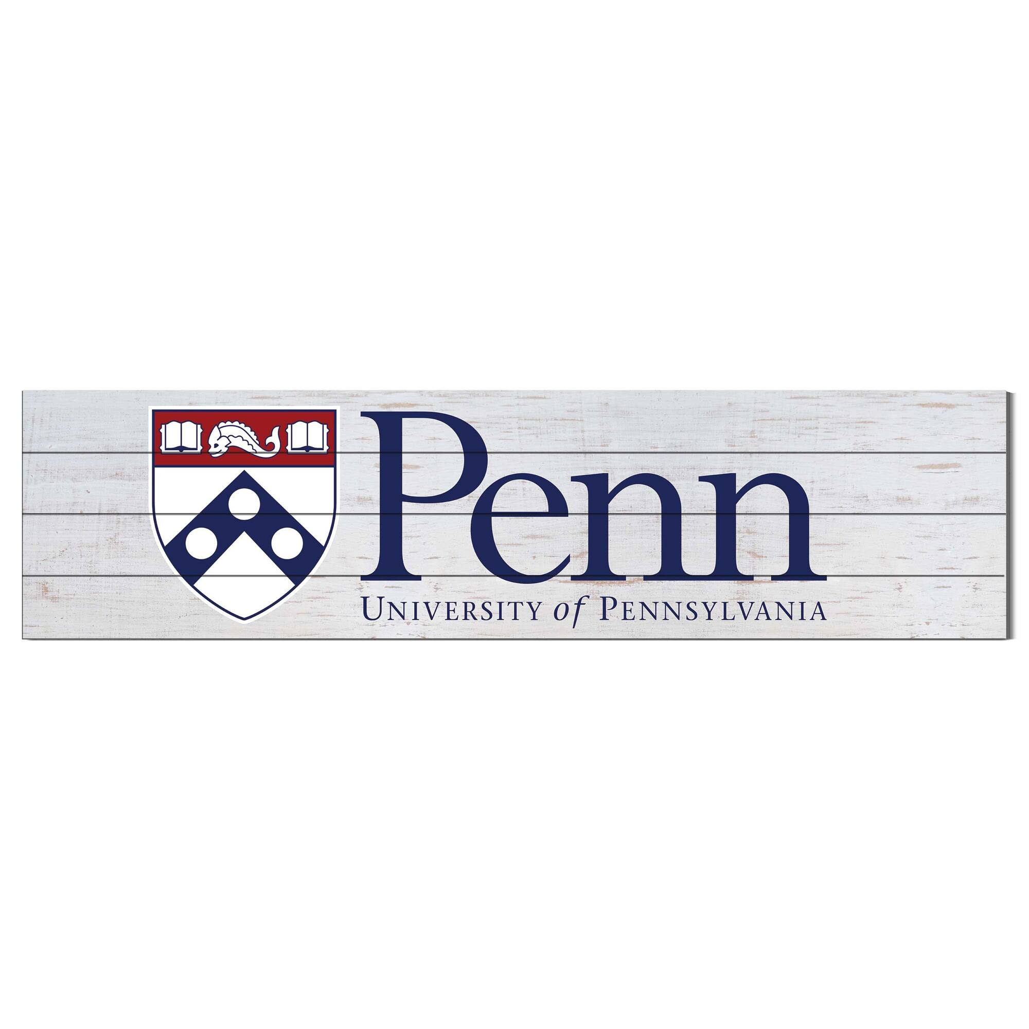 Pennsylvania Quakers 10'' x 40'' Logo Sign