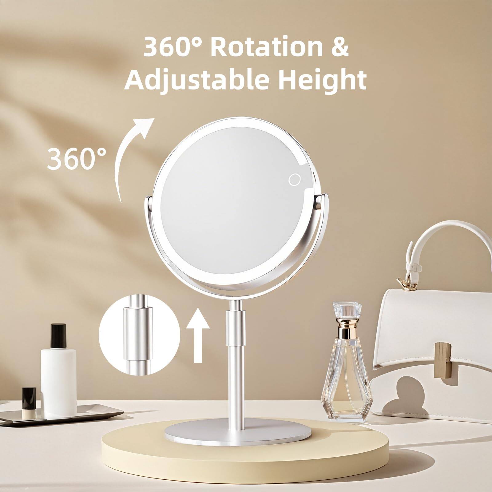 360° Rotation & Adjustable Height

360°
