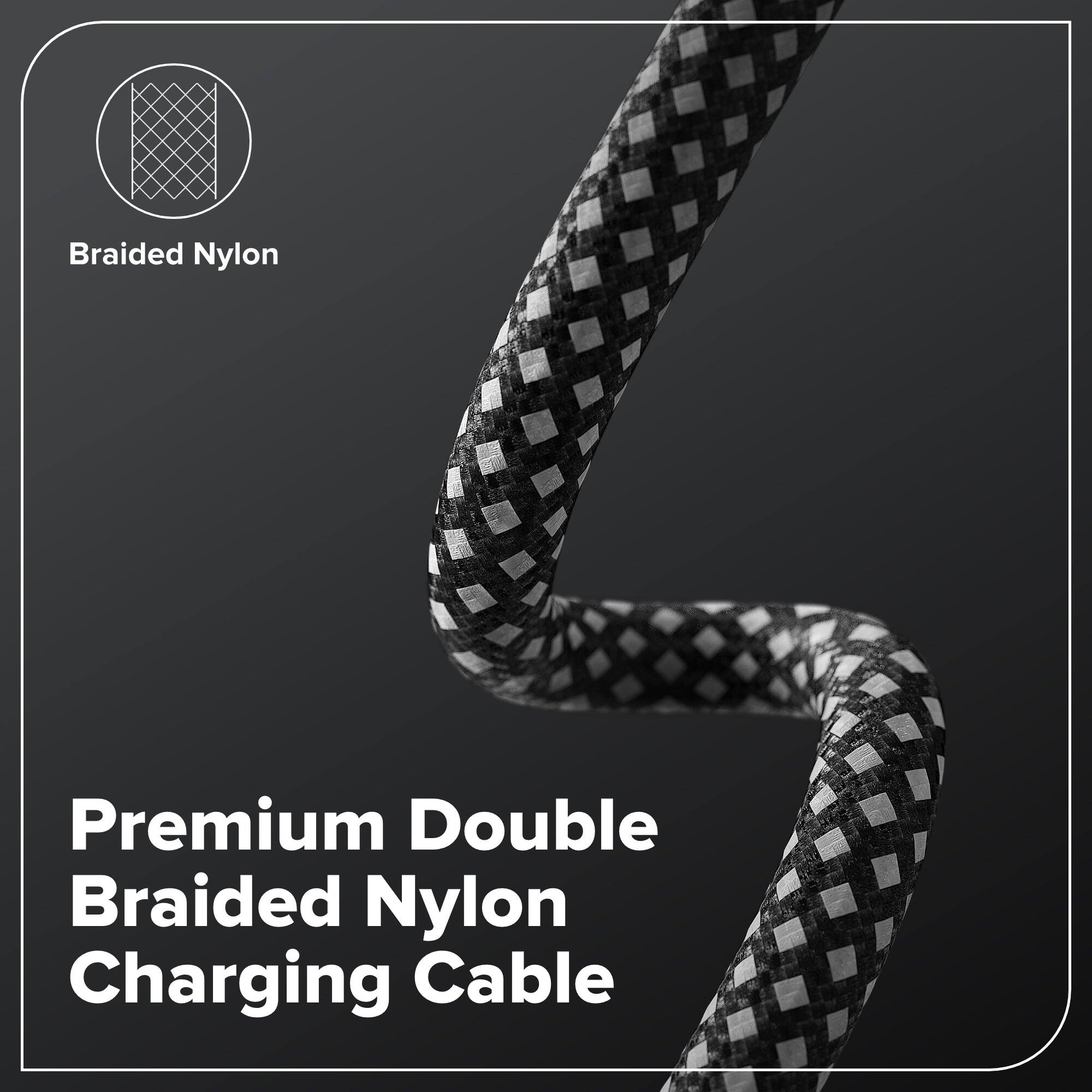 Premium Double Braided Nylon Charging Cable
