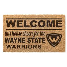 Jardine - Wayne State Warriors 18" x 30" Welcome Doormat - Brown