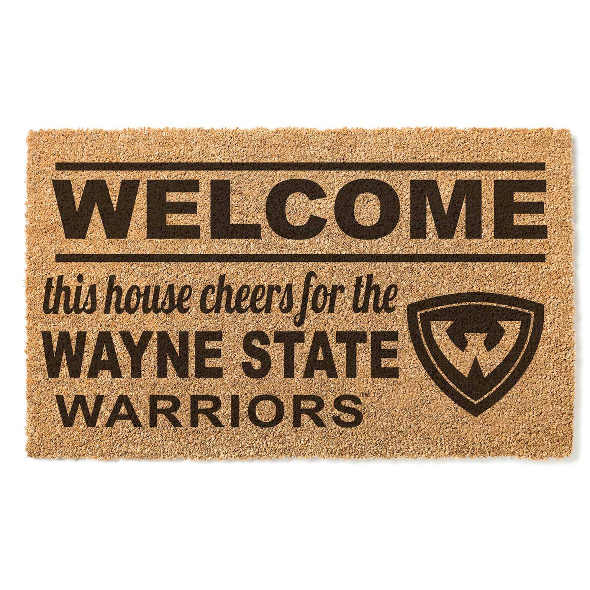 Wayne State Warriors 18" x 30" Welcome Doormat