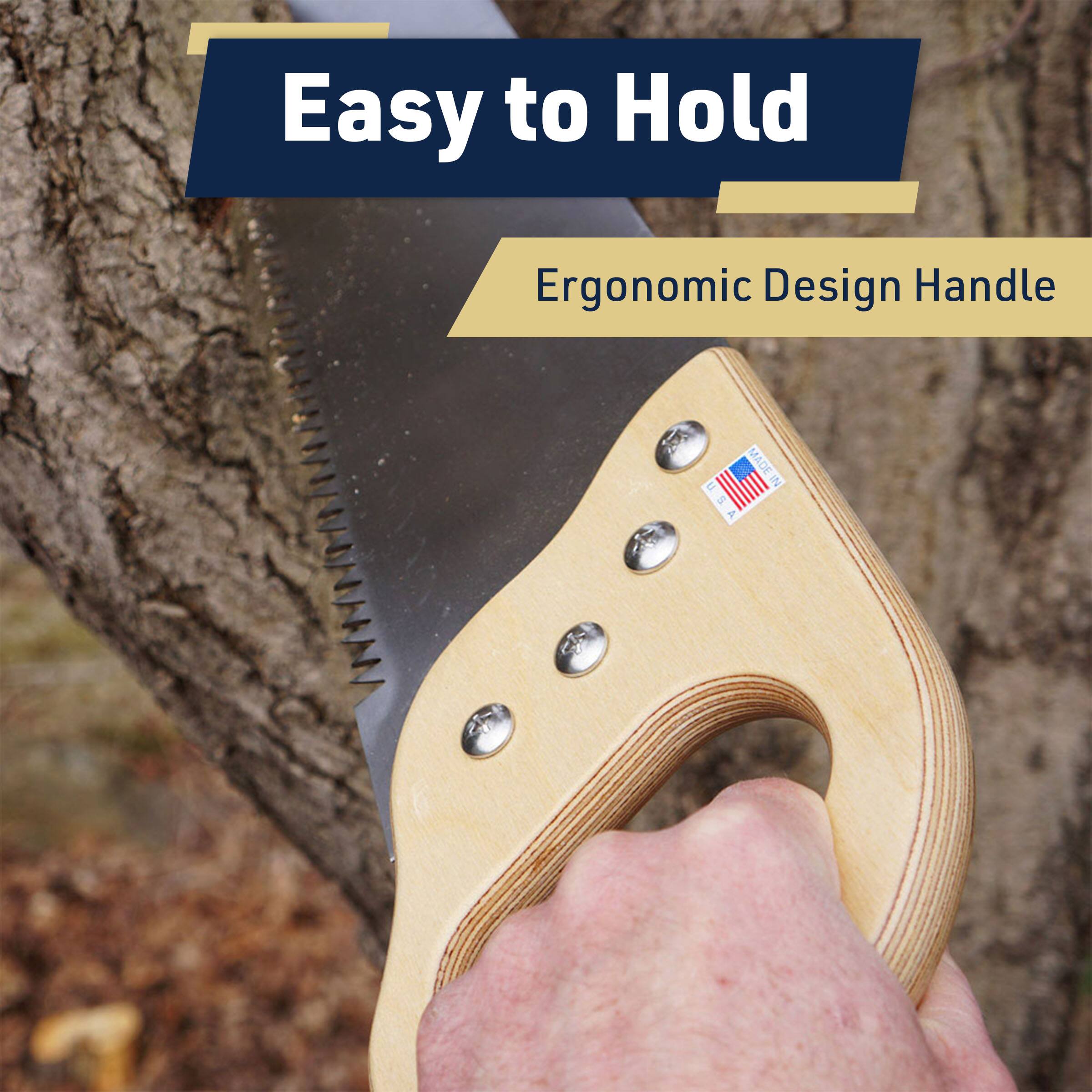 Easy to Hold, Ergonomic Design Handle, MADE IN USA