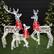 Front. Best Choice Products - Best Choice Products 3-Piece 2D Deer Family Set, Lighted Christmas Outdoor Decoration w/ 175 Lights, Stakes - Iridecent - Iridescent.