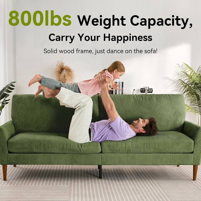 800lbs Weight Capacity, Carry Your Happiness

Solid wood frame, just dance on the sofa!