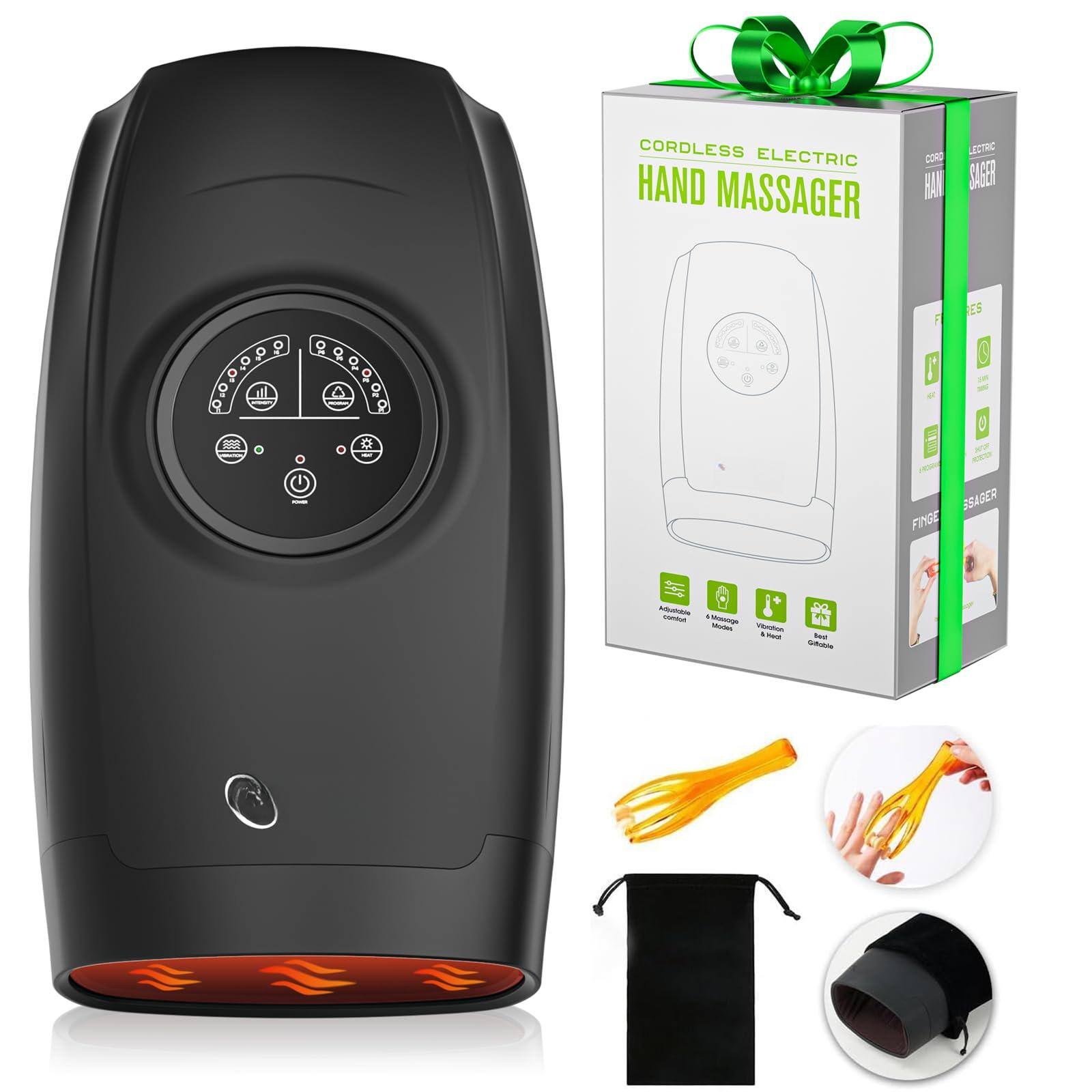 CORDLESS ELECTRIC HAND MASSAGER
- Adjustable Comfort
- Massage & Heat
- Vibration & Heat
- Finger Sizer
Finger Sizer
- Adjustable Comfort
- Massage & Heat
- Vibration & Heat
- Finger Sizer