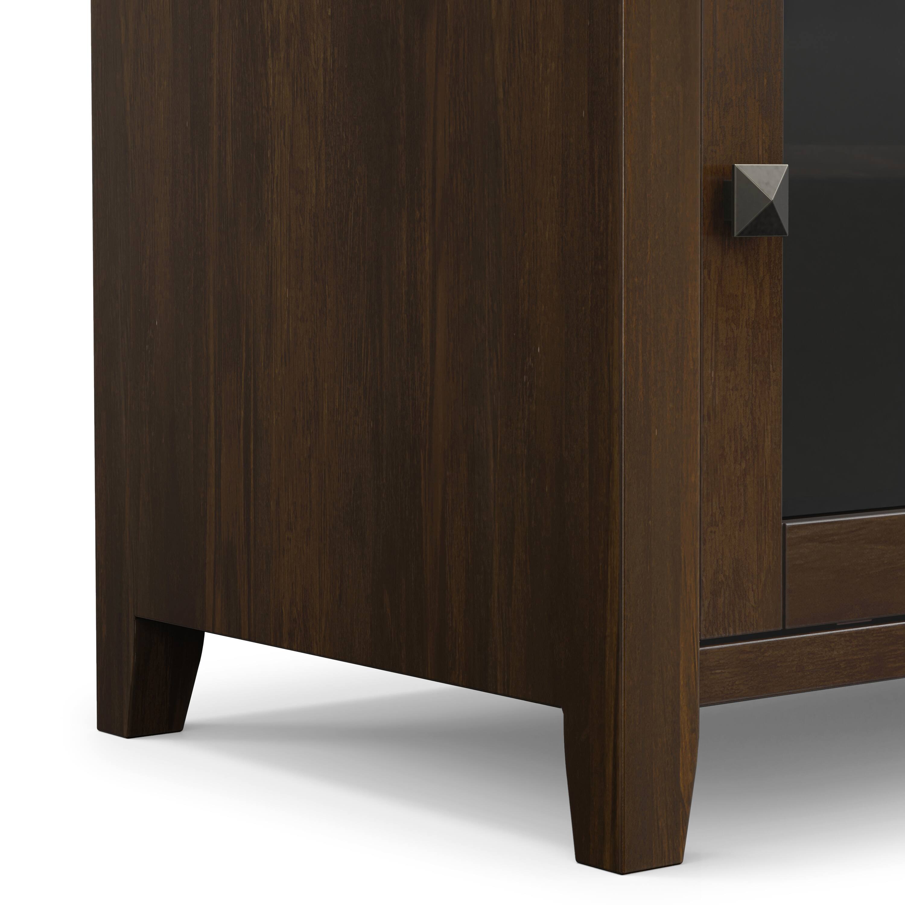 Alt View 4. Simpli Home - Cosmopolitan 48 inch Wide Solid Wood TV Stand in Mahogany Brown For TVs up to 55 inches - Mahogany Brown.