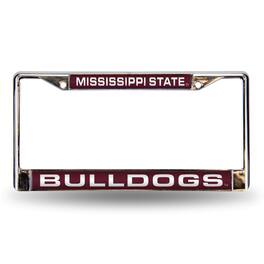 Rico Industries - Mississippi State Bulldogs Chrome Metal Laser Cut License Plate Frame - Multi
