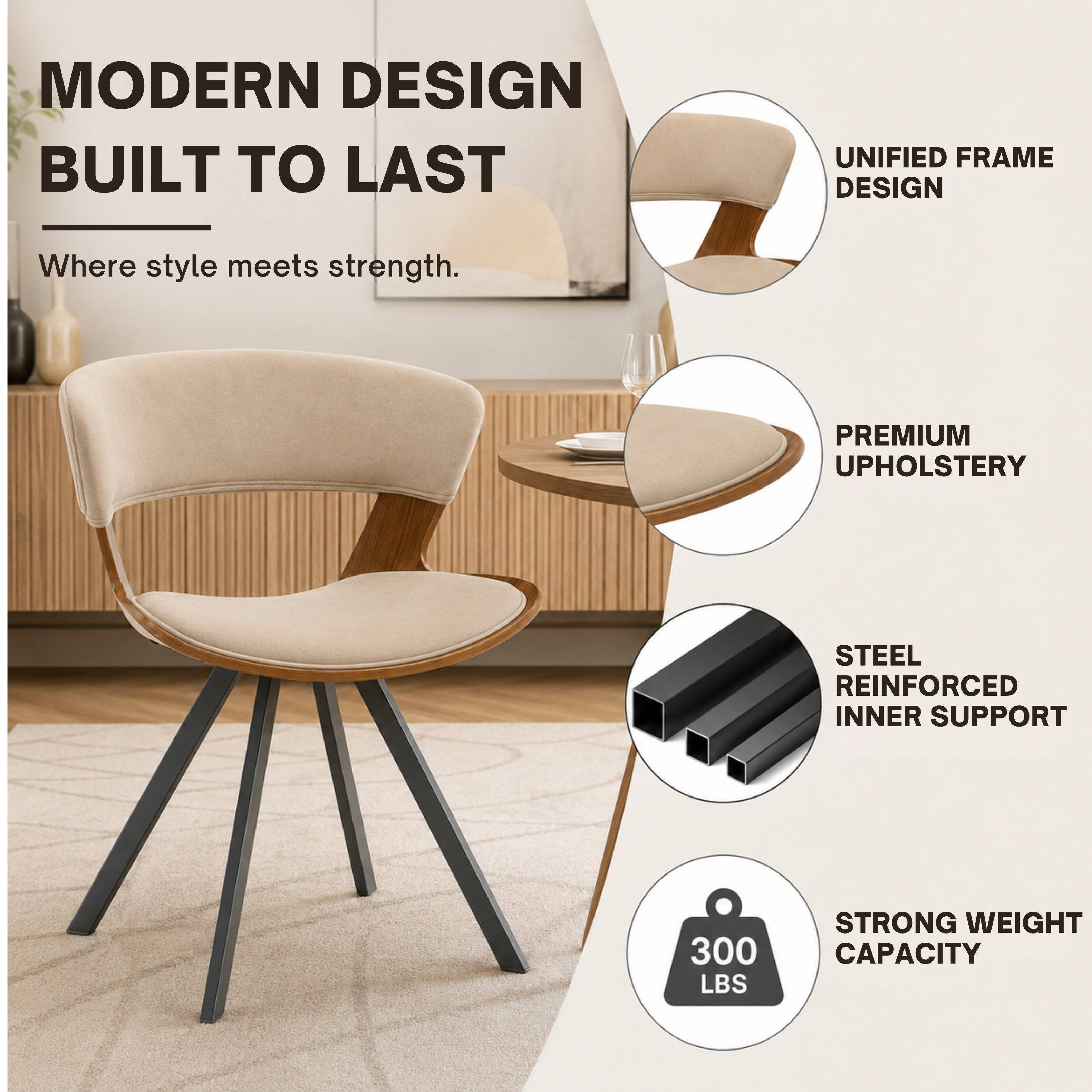 MODERN DESIGN BUILT TO LAST  
Where style meets strength.  

UNIFIED FRAME DESIGN  
PREMIUM UPHOLSTERY  
STEEL REINFORCED INNER SUPPORT  
300 LBS STRONG WEIGHT CAPACITY