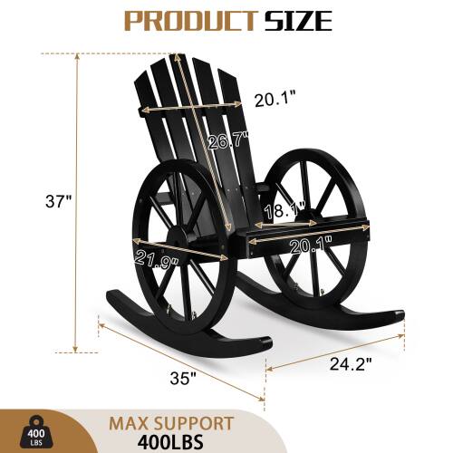 PRODUCT SIZE  
20.1" 26.7" 37" 21.9" 18.1" 20.1" 4 D 35" 24.2"  
MAX SUPPORT 400 LBS