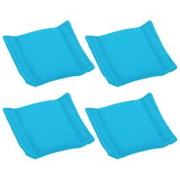 Unique Bargains - 4pcs Camera Bag Divider, 4.72x4.72x0.71in, Shockproof Padding Insert for Lens Case, Travel Photography - Light Blue