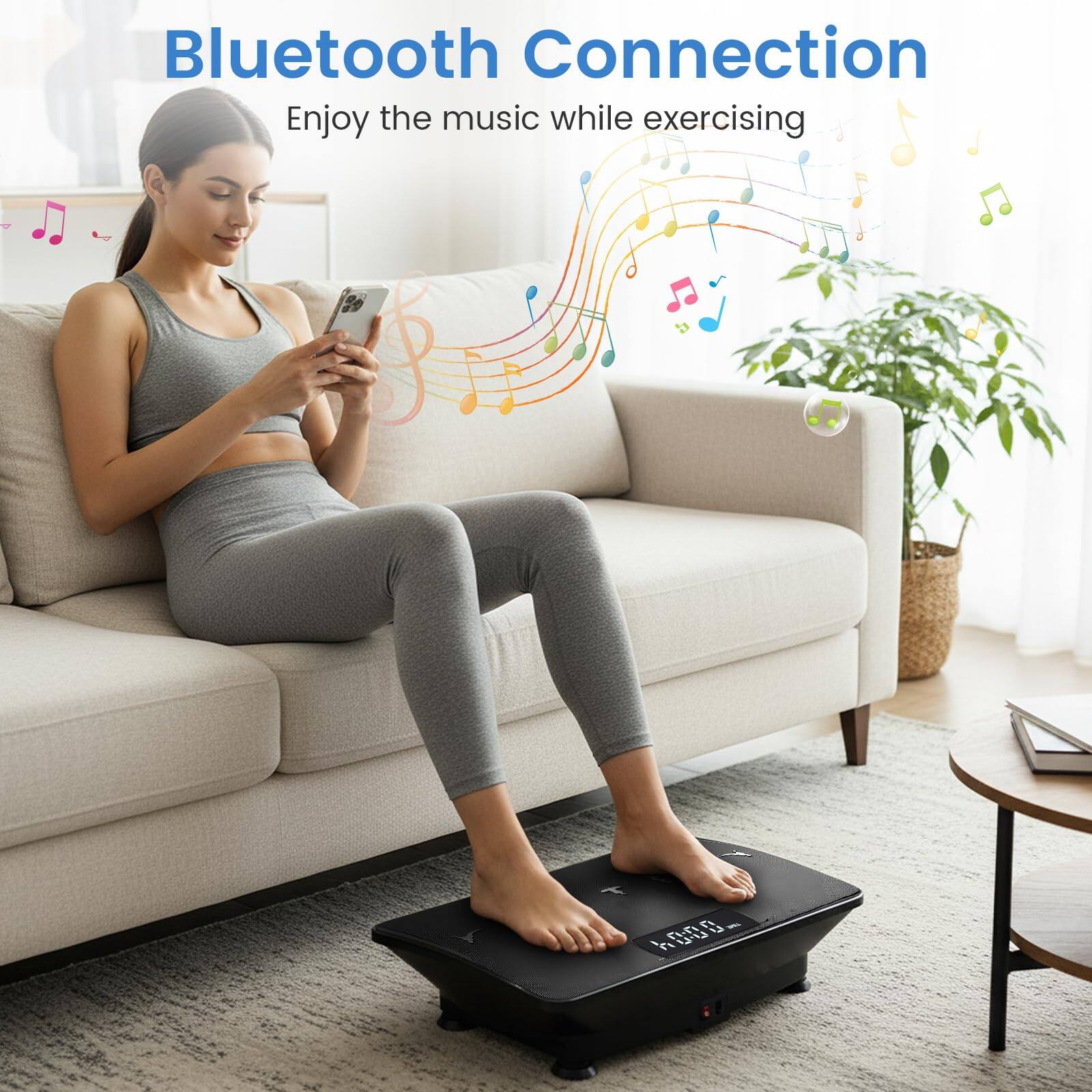 Bluetooth Connection  
Enjoy the music while exercising