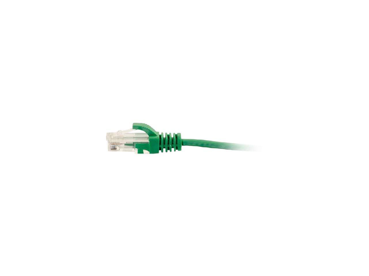 Alt View 1. Cables to Go - C2G 01160 Cat6 Slim Cable - Snagless Unshielded Slim Ethernet Network Patch Cable, Green (1 Feet, 0.30 Meters).