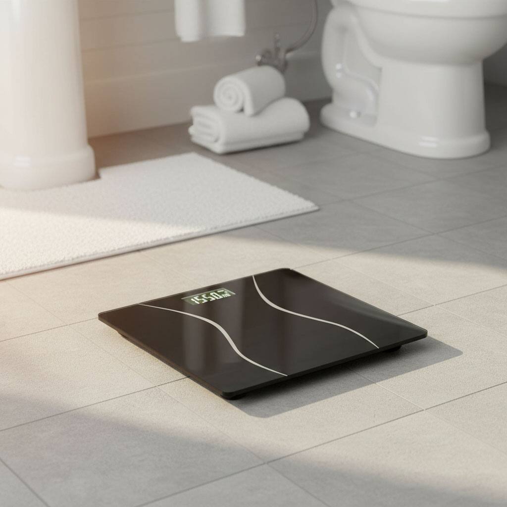 Alt View 1. FINEAK - Digital Body Weight Scale Max:400LB/180KG - Black.