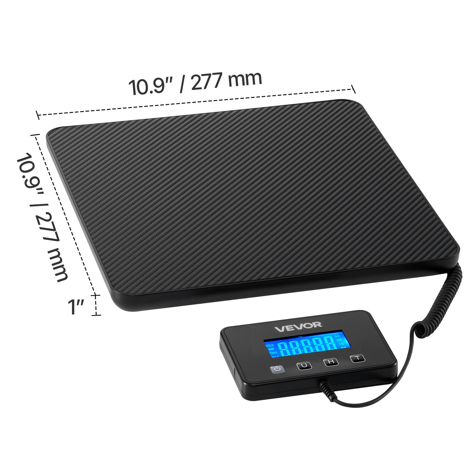 10.9" / 277 mm  
10.9" / 277 mm  
1"  
VEVOR  
00000  
00:001  
T  
H  
C