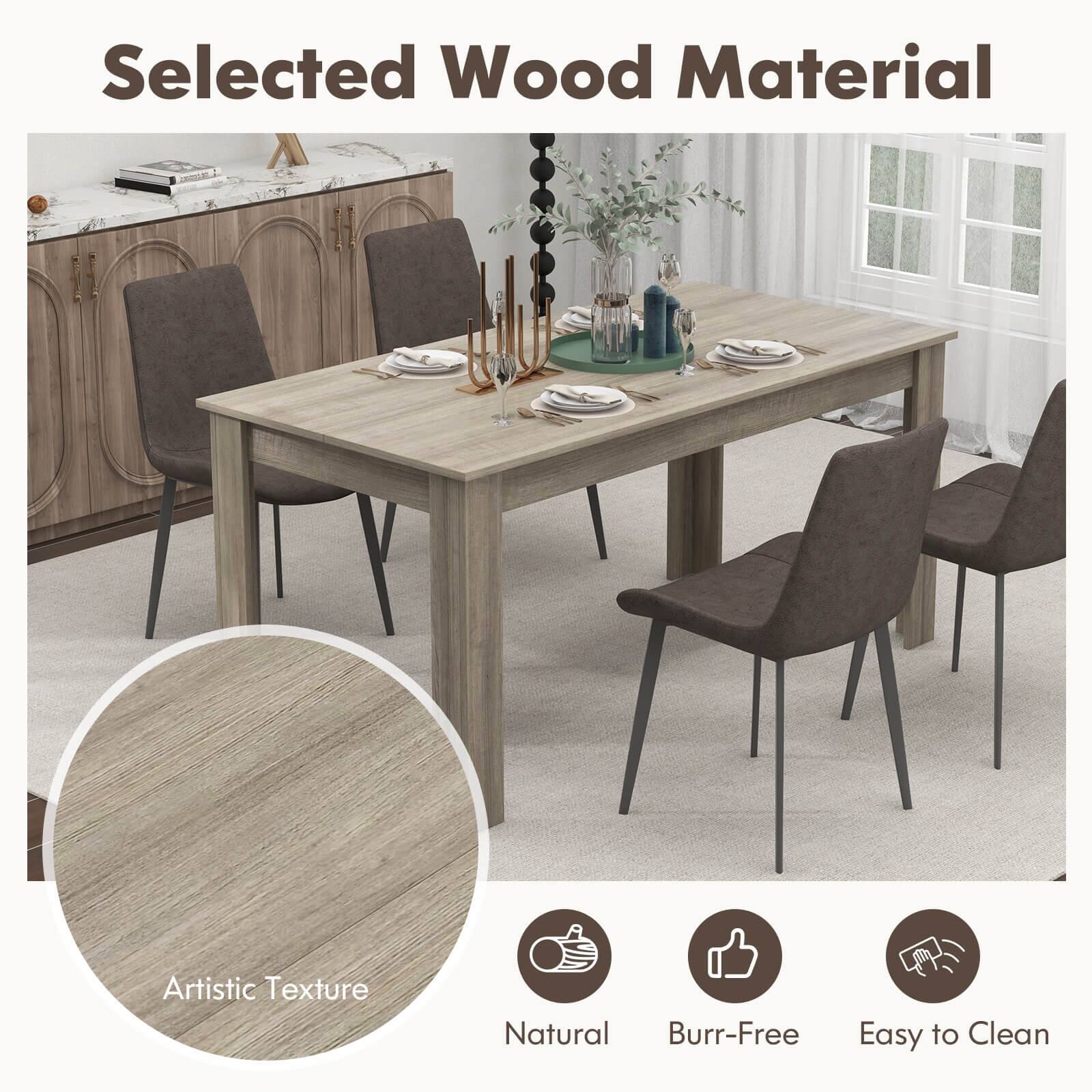 Selected Wood Material  
Artistic Texture  
Natural  
Burr-Free  
Easy to Clean