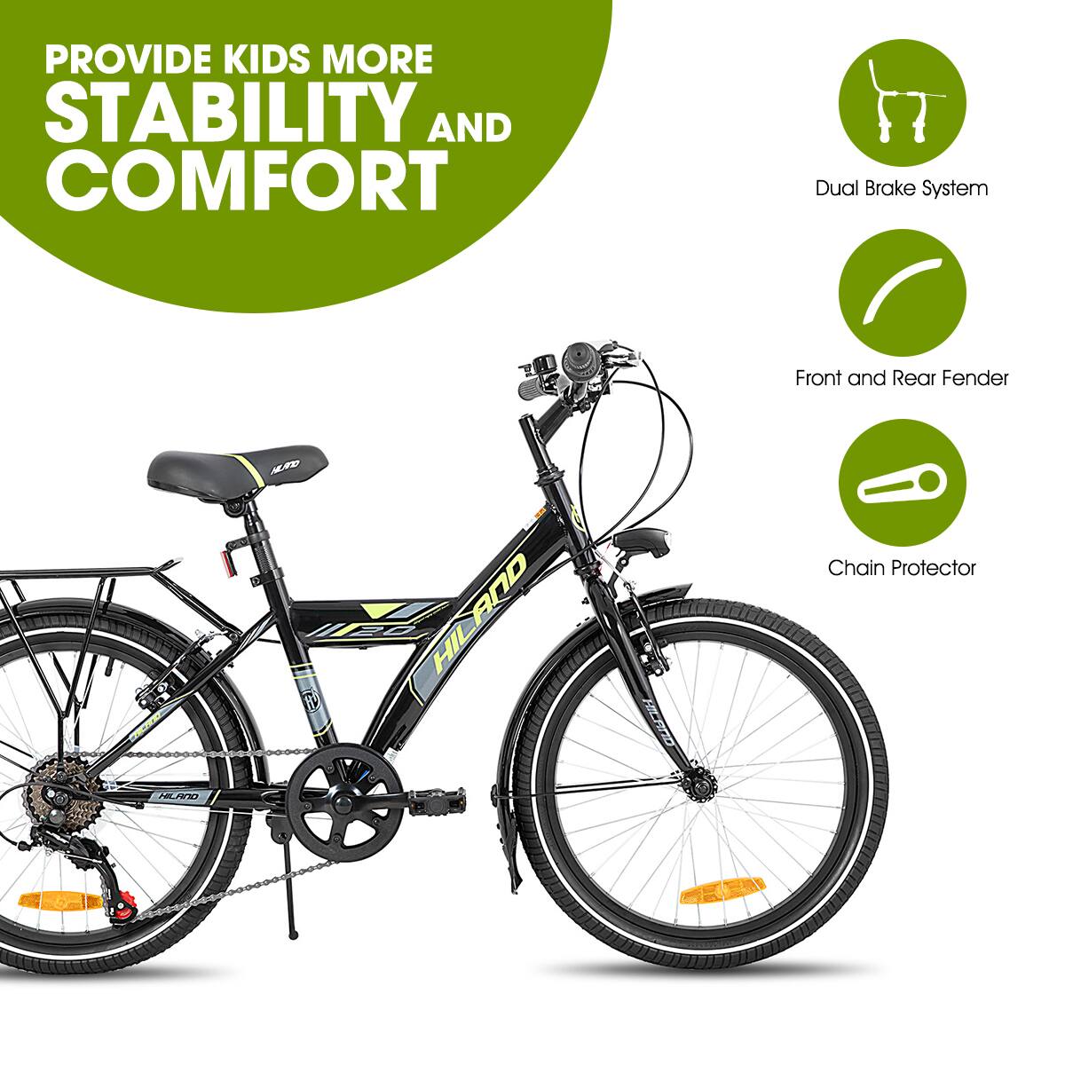 PROVIDE KIDS MORE STABILITY AND COMFORT

- Dual Brake System
- Front and Rear Fender
- Chain Protector