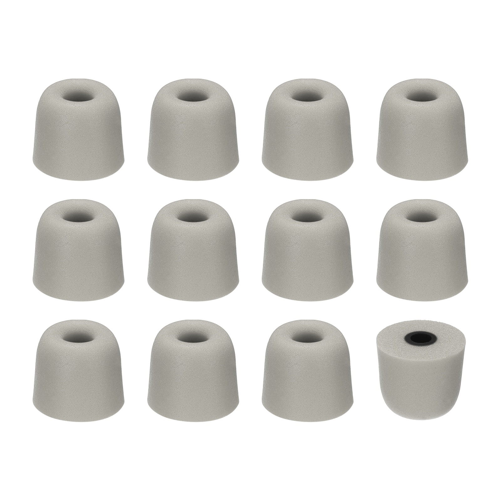 Unique Bargains - Memory Foam Earbud Tips (3mm/0.12"), 12pcs/6Pairs - Medium, Noise Isolation, Comfort & Secure Fit for Earphones - Gray