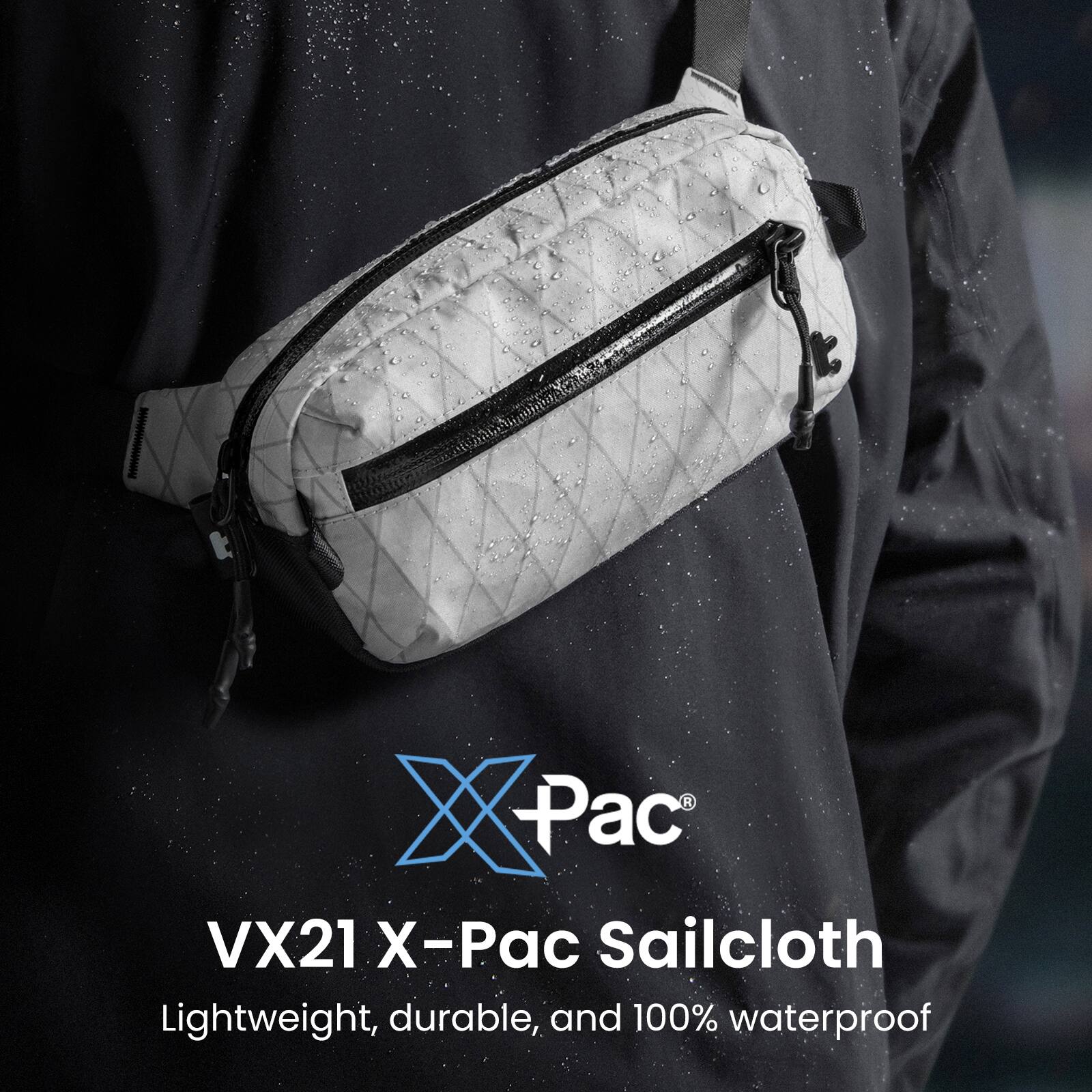 VX21 X-Pac Sailcloth  
Lightweight, durable, and 100% waterproof