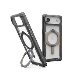 UAG - iPhone Air Case with MagSafe, Built-In Kickstand, Sculpted Corners, Rugged Protective Cover, Plasma XTE - Ash/Titanium